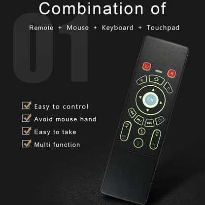 T6 Colorful Light Version Air Mouse 2.4GHz Wireless Keyboard Remote Controller with Touchpad & IR Learning for PC, Android TV Box / Smart TV, Multi-media Devices - free shipping - PMC Jewellery - Order now!