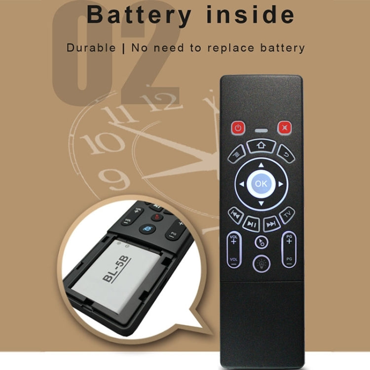 T6 Colorful Light Version Air Mouse 2.4GHz Wireless Keyboard Remote Controller with Touchpad & IR Learning for PC, Android TV Box / Smart TV, Multi-media Devices - free shipping - PMC Jewellery - Order now!