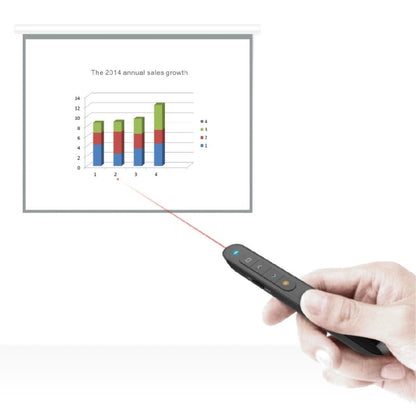 DSIT001 2.4GHz Updated Version Powerpoint Presentation Remote Control Multi-functional Laser Pointer for Multi-media, Control Distance: 100m - free shipping - PMC Jewellery - Order now!