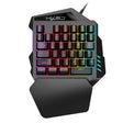 HXSJ V100 Universal One-hand 35-Keys Mechanical Blue Axis Seven-color Backlight Wired Gaming Keyboard, Length: 1.6m - Other Accessories by HXSJ | Online Shopping South Africa | PMC TechLife | Buy Now Pay Later Mobicred