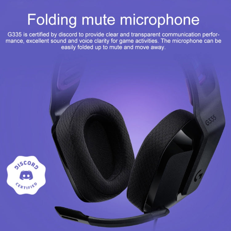 Logitech G335 Foldable Wired Gaming Headset with Microphone (White) - free shipping - PMC TechLife - Order now!