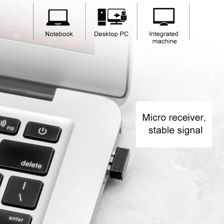 ET X-08 7-keys 2400DPI 2.4G Wireless Mute Gaming Mouse with USB Receiver & Colorful Backlight (Red) - Wireless Mice by PMC TechLife | Online Shopping South Africa | PMC TechLife