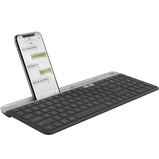 Logitech K580 Dual Modes Thin and Light Multi-device Wireless Keyboard with Phone Holder (Black) - free shipping - PMC Jewellery - Order now!