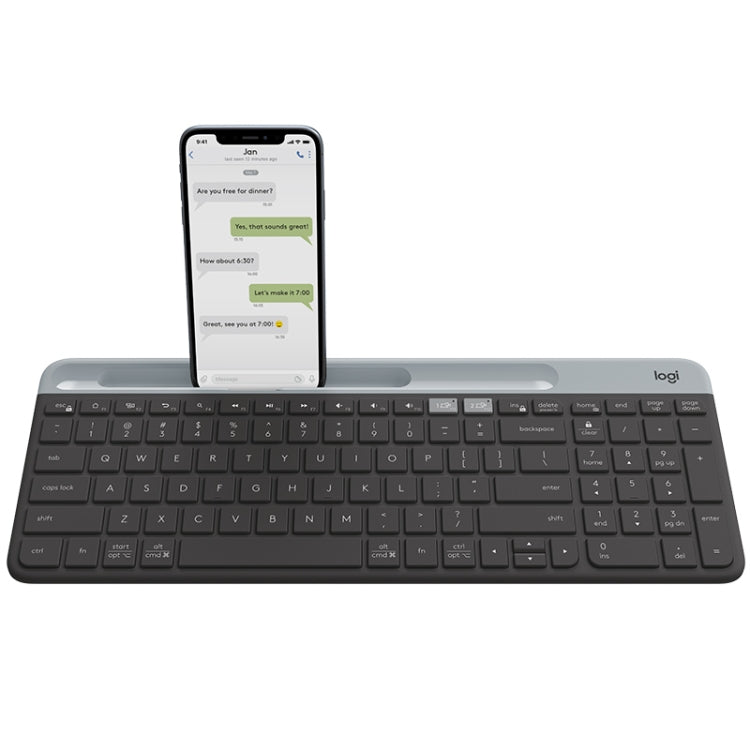 Logitech K580 Dual Modes Thin and Light Multi-device Wireless Keyboard with Phone Holder (Black) - free shipping - PMC TechLife - Order now!