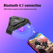 HXSJ P5 Bluetooth 4.1 Keyboard Mouse Bluetooth Gaming Converter, Can Not Be Pressed Version(Black)