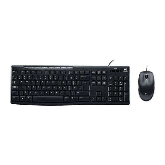 Logitech MK200 Wired Keyboard Mouse Set - free shipping - PMC Jewellery - Order now!