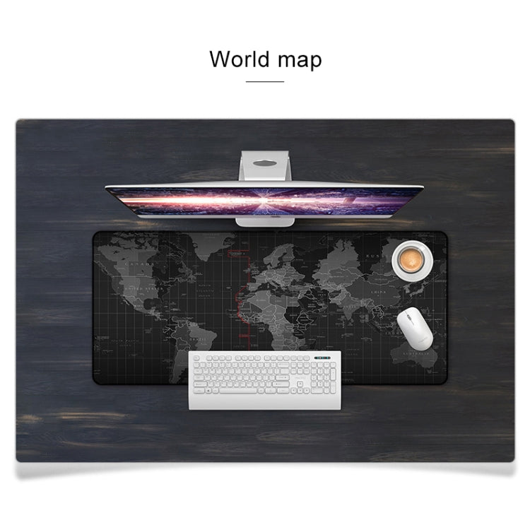 YINDIAO Large Rubber Mouse Pad Anti-skid Gaming Office Desk Pad Keyboard Mat, Size: 800x300mm (World Map) - free shipping - PMC TechLife - Order now!