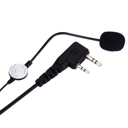 2 Pin PTT Adjustable Volume Motorcycle Helmet Headset Microphone for BAOFENG Radio Walkie Talkie - Microphones & Headsets by PMC Jewellery | Online Shopping South Africa | PMC Jewellery | Buy Now Pay Later Mobicred