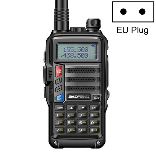 Baofeng BF-UV5R Plus S9 FM Interphone Handheld Walkie Talkie, EU Plug(Black) - free shipping - PMC Jewellery - Order now!