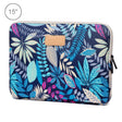 Sleeve Case Colorful Leaves Zipper Briefcase Carrying Bag for Macbook, Samsung, Lenovo, Sony, DELL Alienware, CHUWI, ASUS, HP, 15.6 inch and Below Laptops(Blue) - free shipping - PMC TechLife - Order now!
