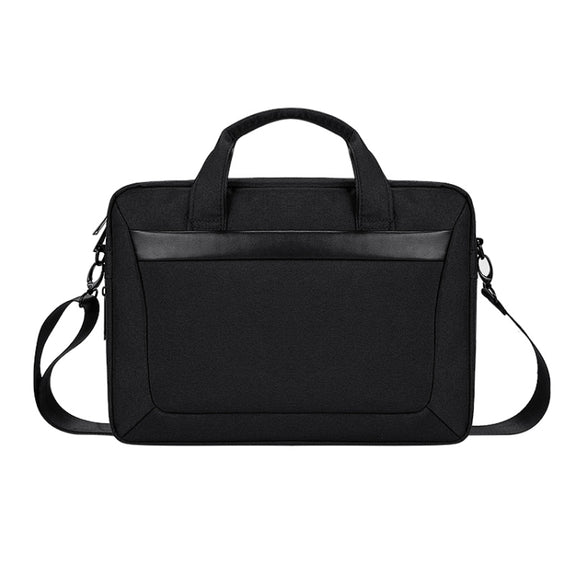 DJ06 Oxford Cloth Water-resistant Wear-resistant Portable Expandable Laptop Bag for 13.3 inch Laptops, with Detachable Shoulder Strap(Black)
