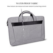 DJ06 Oxford Cloth Water-resistant Wear-resistant Portable Expandable Laptop Bag for 13.3 inch Laptops, with Detachable Shoulder Strap(Black)