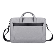 DJ06 Oxford Cloth Water-resistant Wear-resistant Portable Expandable Laptop Bag for 14.1 inch Laptops, with Detachable Shoulder Strap(Grey)