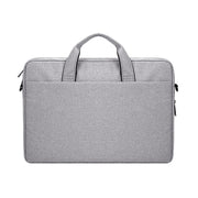 DJ06 Oxford Cloth Water-resistant Wear-resistant Portable Expandable Laptop Bag for 15.4 inch Laptops, with Detachable Shoulder Strap(Grey)