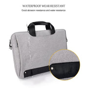 DJ08 Oxford Cloth Water-resistant Wear-resistant Laptop Bag for 13.3 inch Laptops, with Concealed Handle & Luggage Tie Rod & Adjustable Shoulder Strap (Black)