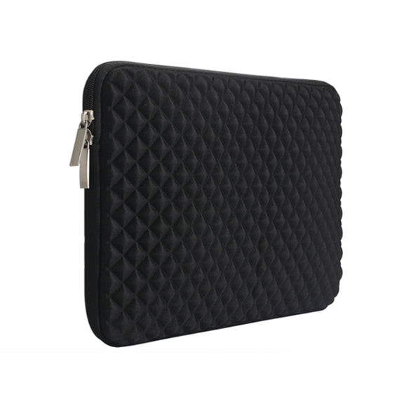 Diamond Texture Laptop Liner Bag, Size: 15.6 inch (Black)