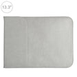 13.3 inch PU + Nylon Laptop Bag Case Sleeve Notebook Carry Bag, For MacBook, Samsung, Xiaomi, Lenovo, Sony, DELL, ASUS, HP(Grey) - free shipping - PMC TechLife - Order now!