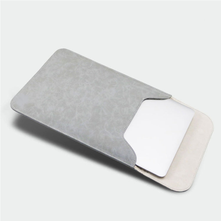 13.3 inch PU + Nylon Laptop Bag Case Sleeve Notebook Carry Bag, For MacBook, Samsung, Xiaomi, Lenovo, Sony, DELL, ASUS, HP(Grey) - free shipping - PMC TechLife - Order now!