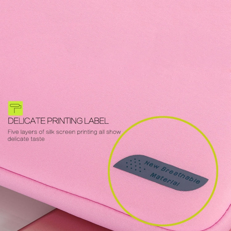 15.6 inch Portable Air Permeable Handheld Sleeve Bag for Laptops, Size: 41.5x30.0x3.5cm(Pink)