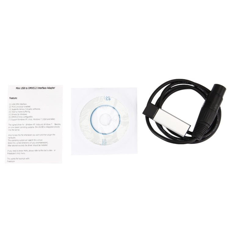 1m USB 2.0 to DMX512 Adapter Cable - free shipping - PMC Jewellery - Order now!