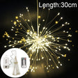 30cm Explosion Ball Fireworks Dimmable Copper Wire LED String Light, 150 LEDs Batteries Box LED Decorative Light with Remote Control(White Light) - free shipping - PMC TechLife - Order now!