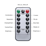 30cm Explosion Ball Fireworks Dimmable Copper Wire LED String Light, 150 LEDs Batteries Box LED Decorative Light with Remote Control(White Light)