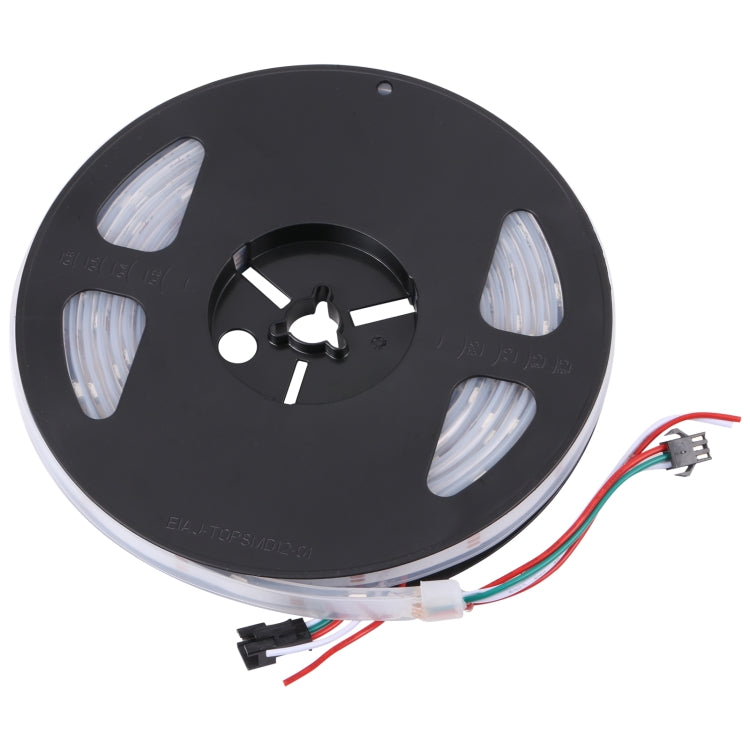 WS2812B RGB Light 5050 SMD LED Casing Water-resistant Rope Light, 30 LED/m, DC 12V, Length: 5m