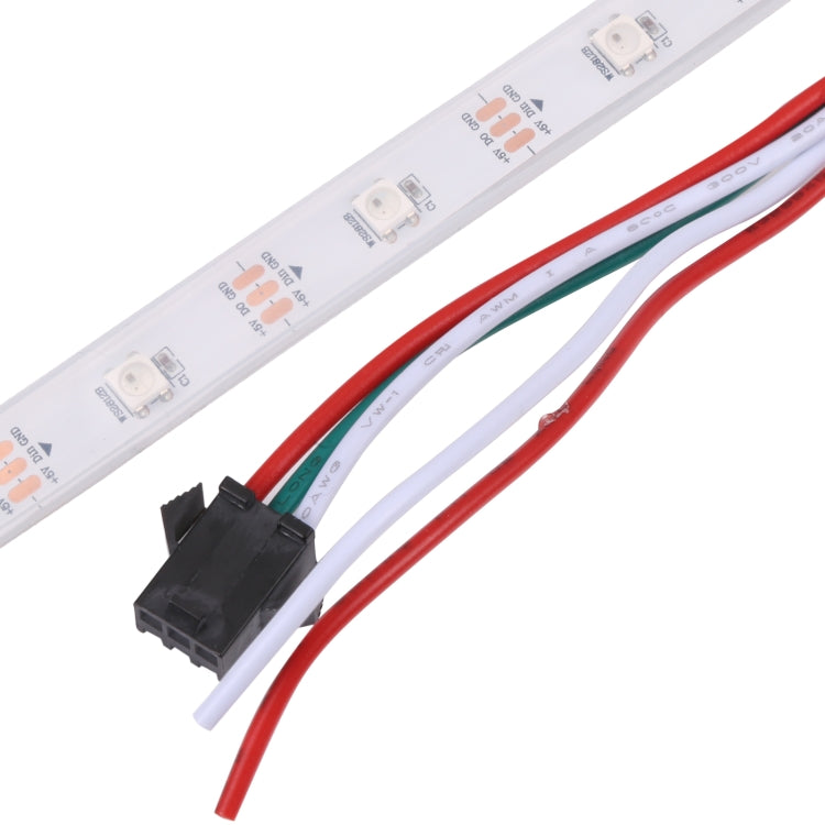 WS2812B RGB Light 5050 SMD LED Casing Water-resistant Rope Light, 30 LED/m, DC 12V, Length: 5m