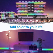 WS2812B RGB Light 5050 SMD LED Casing Water-resistant Rope Light, 30 LED/m, DC 12V, Length: 5m