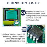 12-18W LED Driver Adapter Isolated Power Supply AC 85-265V to DC 36-65V