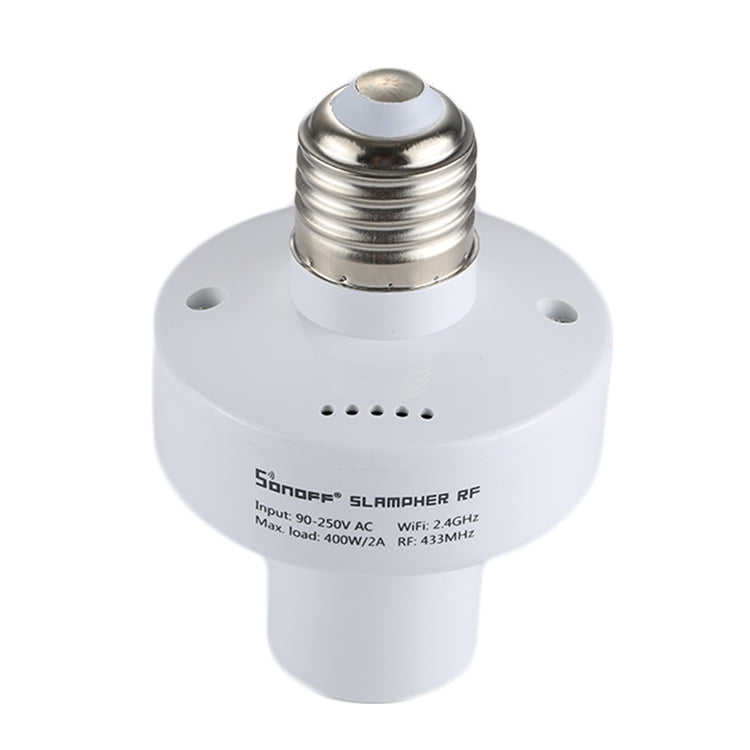 Sonoff Slampher RF eWelink Phone APP WiFi 2.4GHz E27 Smart Light Lamp Bulb Holder with Alexa Echo Voice Control & Google Home for Smart Home, AC 90-250V - Lamp Holders & Bases by Sonoff | Online Shopping South Africa | PMC TechLife