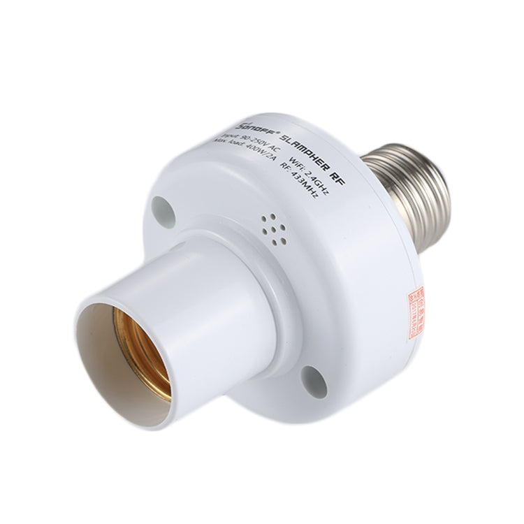 Sonoff Slampher RF eWelink Phone APP WiFi 2.4GHz E27 Smart Light Lamp Bulb Holder with Alexa Echo Voice Control & Google Home for Smart Home, AC 90-250V - Lamp Holders & Bases by Sonoff | Online Shopping South Africa | PMC TechLife