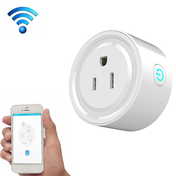10A Round Shape WiFi Mini Plug APP Remote Control Timing Smart Socket Works with Alexa & Google Home, AC 100-240V, US Plug - Smart Socket by PMC TechLife | Online Shopping South Africa | PMC TechLife