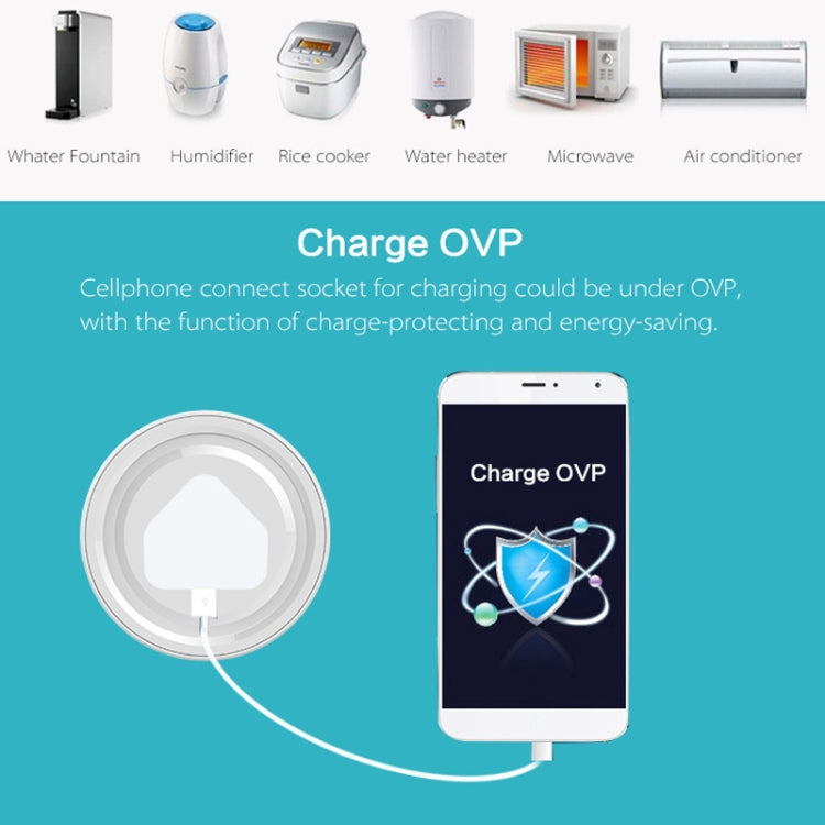 10A Round Shape WiFi Mini Plug APP Remote Control Timing Smart Socket Works with Alexa & Google Home, AC 100-240V, US Plug - Smart Socket by PMC TechLife | Online Shopping South Africa | PMC TechLife