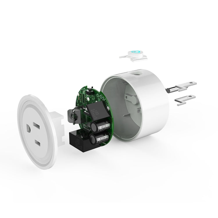 10A Round Shape WiFi Mini Plug APP Remote Control Timing Smart Socket Works with Alexa & Google Home, AC 100-240V, US Plug - Smart Socket by PMC TechLife | Online Shopping South Africa | PMC TechLife