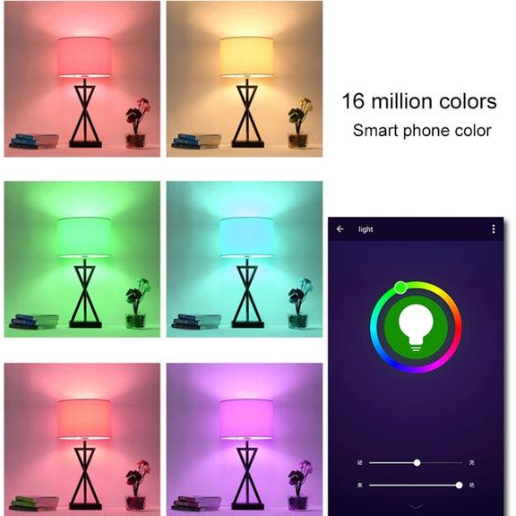 E27 7W White Light+RGB Smart LED Light Bulb, WiFi 2.4GHz Works with Alexa & Google Home, FCC / CE / RoHS Certificated, AC 85-265V