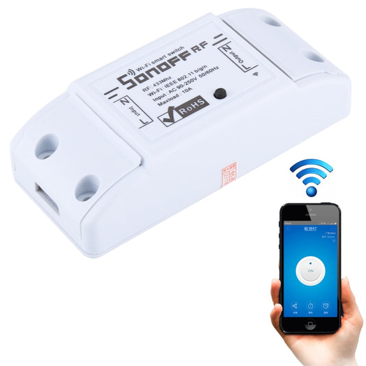Sonoff  433MHz DIY WiFi Smart Wireless Remote Control Timer Module Power Switch for Smart Home, Support iOS and Android - free shipping - PMC Jewellery - Order now!
