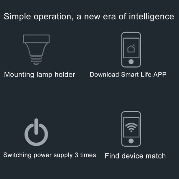 200W Max E27 APP Remote Control WiFi Smart Light Bulb Adapter Lamp Base Works with Alexa Echo & Google Home, AC 100-250V