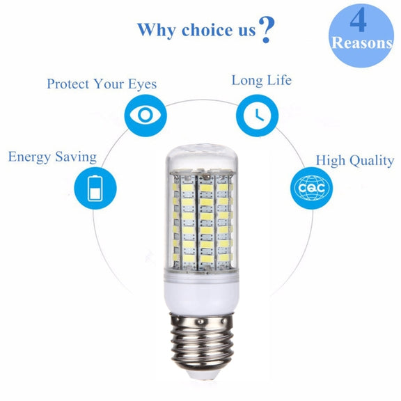 E27 5.5W LED Corn Light, 69 LEDs SMD 5730 Bulb, AC 220V