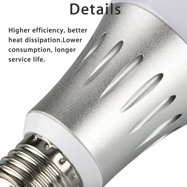 JH-G05 E27 7W WiFi Smart LED Light Bulb, 6000K+RGB 600LM Works with Alexa & Google Home, AC 175-255V(Silver) - Smart Light Bulbs by PMC TechLife | Online Shopping South Africa | PMC TechLife