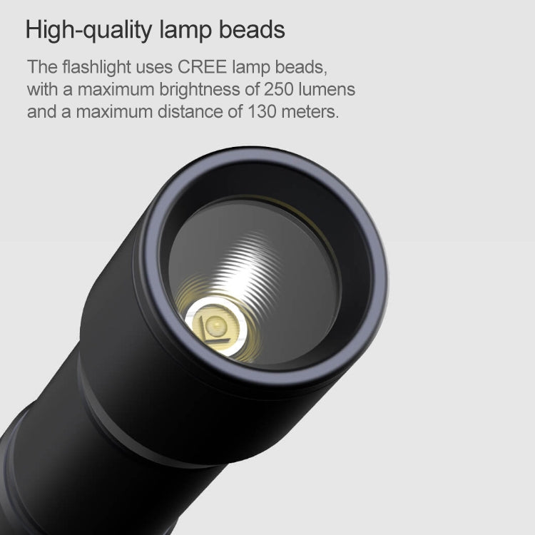 Original Xiaomi Youpin BEEBEST Portable Flashlight���Support Three-gear Mode(Black) - free shipping - PMC TechLife - Order now!