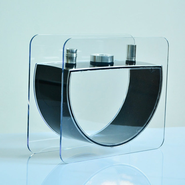 Acrylic Half Round Pot Double Pipe Hookah Set - free shipping - PMC TechLife - Order now!