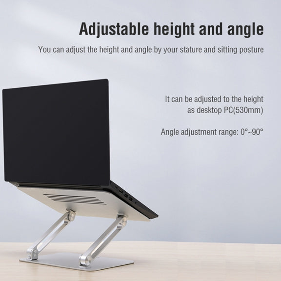 NILLKIN ProDesk Adjustable Aluminum Alloy Laptop Notebook Stand Holder (Grey)