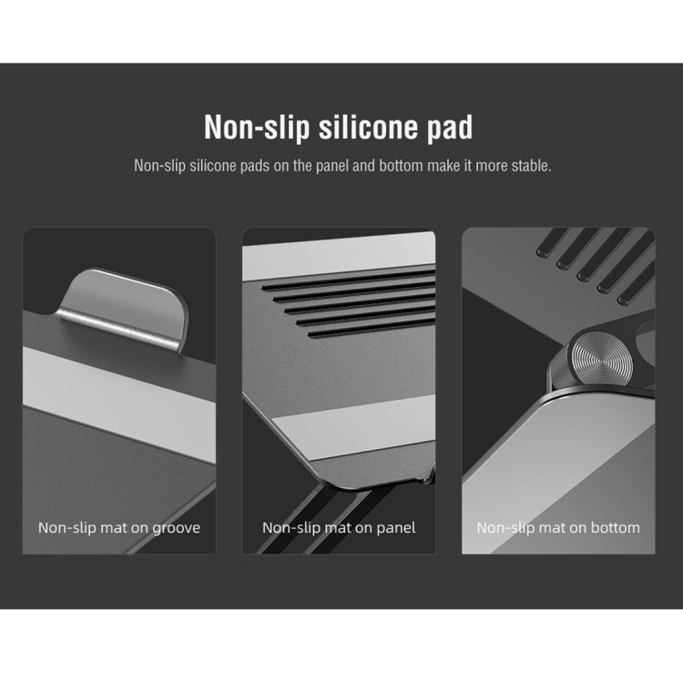 NILLKIN ProDesk Adjustable Aluminum Alloy Laptop Notebook Stand Holder (Grey) - free shipping - PMC TechLife - Order now!