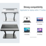 NILLKIN ProDesk Adjustable Aluminum Alloy Laptop Notebook Stand Holder (Silver)