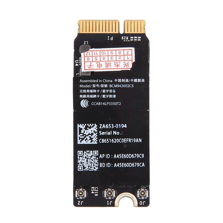 Original Wireless LAN Network Adapter Card for Macbook Pro 13.3 inch & 15.4 inch (2015) / A1398 / A1502 - Network Adapter by PMC TechLife | Online Shopping South Africa | PMC TechLife | Buy Now Pay Later Mobicred