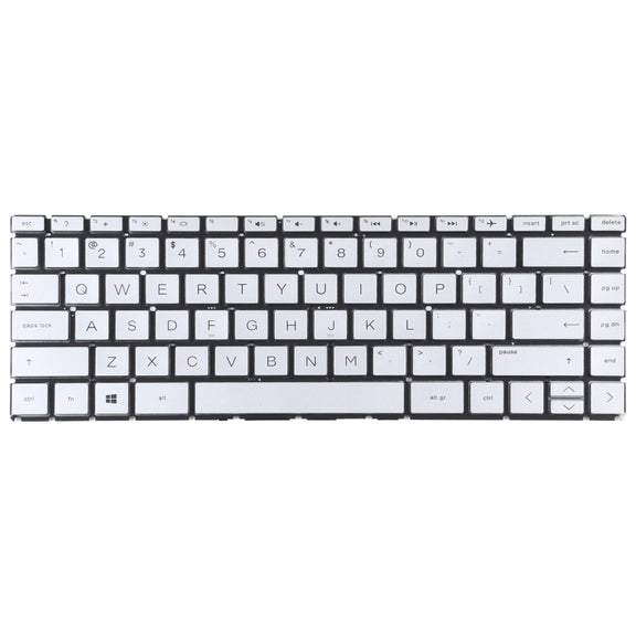For HP Pavilion x360 14-CK 14-CD 14-CE 14-CM 14-DG US Version Keyboard (Silver)
