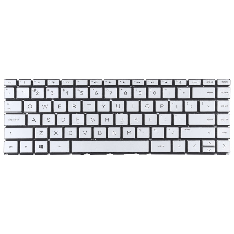 For HP Pavilion x360 14-CK 14-CD 14-CE 14-CM 14-DG US Version Keyboard (Silver)