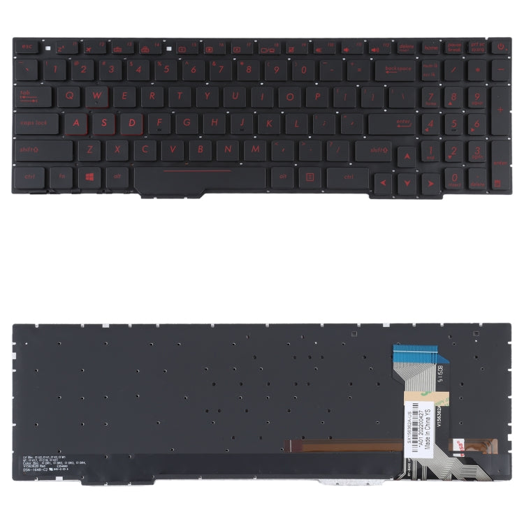 For Asus GL553VW ZX53V FX53VD ZX553 FX753 GL753 US Version Keyboard with Backlight - Replacement Keyboards by PMC TechLife | Online Shopping South Africa | PMC TechLife | Buy Now Pay Later Mobicred