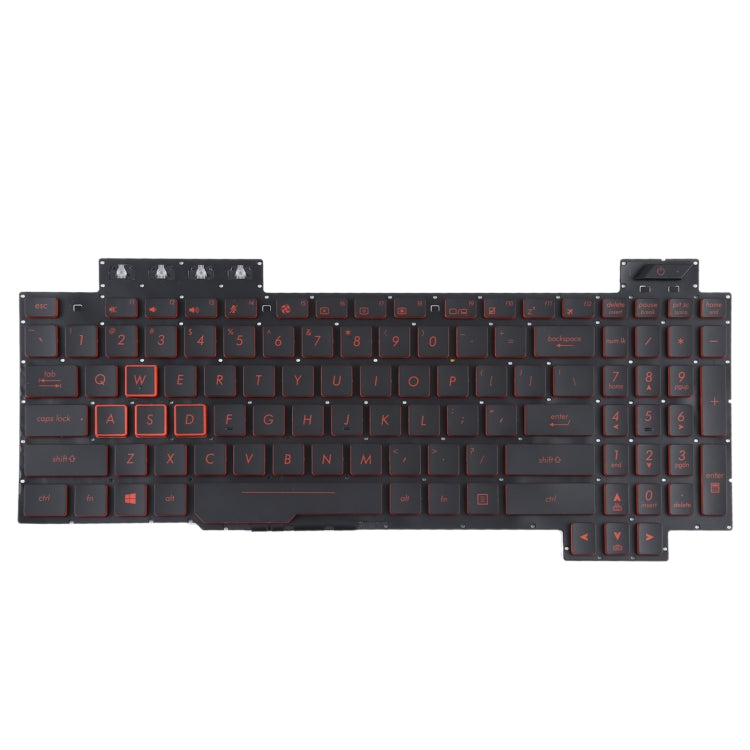 For Asus FX80 FX80GE FZ80G ZX80G FX505 US Version Keyboard with Backlight - Replacement Keyboards by PMC TechLife | Online Shopping South Africa | PMC TechLife